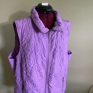 Women’s zip up vest by CJ Banks